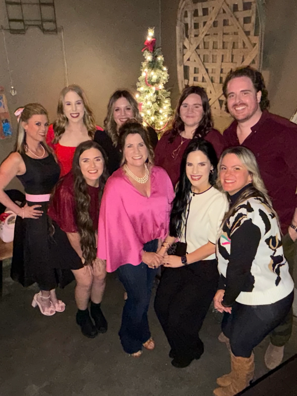 Smart Dental Care team celebrating together at a holiday event in Prairieville, LA